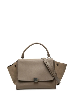 Celine Pre-Owned 2013 Medium Leather Trapeze satchel - Brown