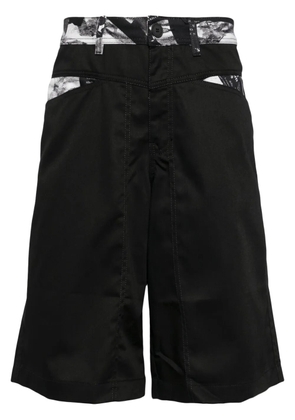 Versace Jeans Couture Magazine cotton shorts - Black