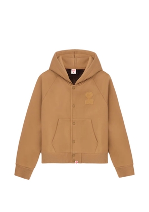 APEE™ by *A BATHING APE® appliqué button hooded sweater - Brown