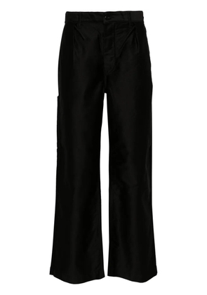 Danton straight-leg cotton trousers - Black