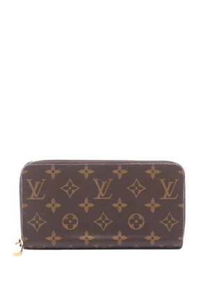 Louis Vuitton Pre-Owned 2021-2025 Monogram Zippy Around Wallet long wallets - Brown
