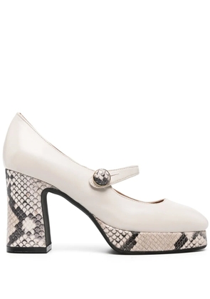 Roberto Festa Kangra 95mm leather pumps - Neutrals