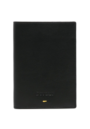 Doucal's logo-debossed leather passport holder - Black
