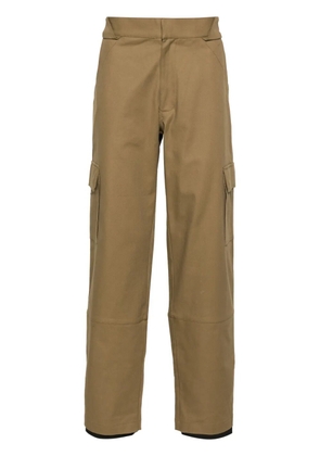 GR10K Shank Structured straight-leg trousers - Neutrals