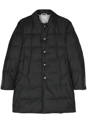 Thom Browne single-breasted down coat - Grey