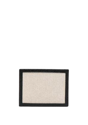 Thom Browne RWB-stripe canvas cardholder - Black