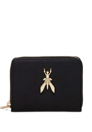 Patrizia Pepe Fly-motif zip wallet - Black
