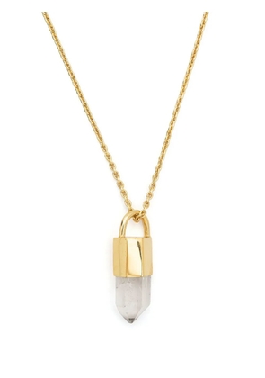 Parts of Four Talisman quartz pendant necklace - Gold