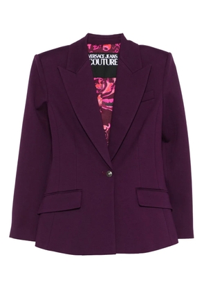 Versace Jeans Couture single-button notched-lapels blazer - Purple