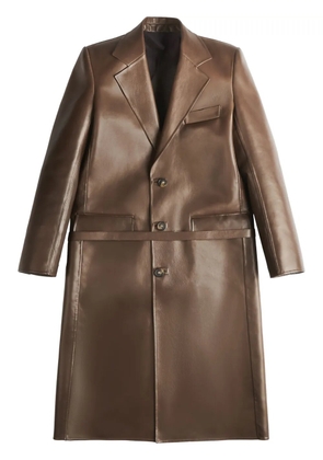 Tod's leather coat - Brown