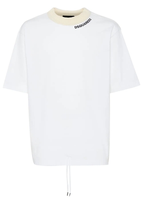 DSQUARED2 drawstring-hem T-shirt - White