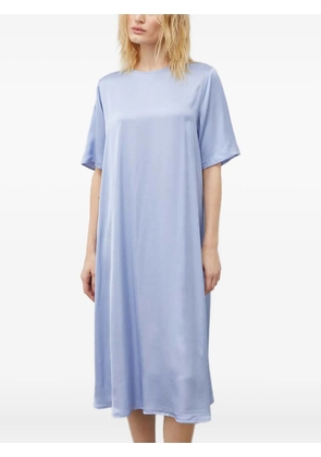 SAMSOE SAMSOE Sadenise short-sleeve keyhole midi dress - Blue