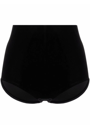 Alchemy x Lia Aram high-waisted velvet briefs - Black