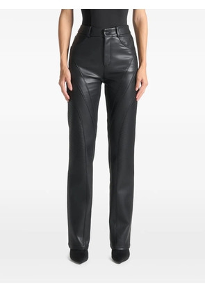 Manière De Voir stitch detail biker trousers - Black