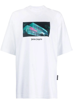 Palm Angels Miami graphic-print T-shirt - White
