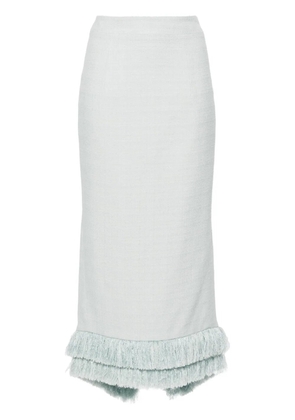 Huishan Zhang Sonia tweed pencil skirt - Blue