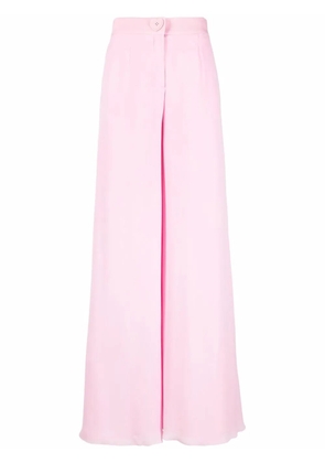 Moschino high-waisted flared trousers - Pink