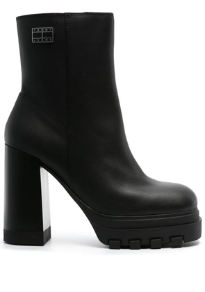 Tommy Jeans 120mm logo-print ankle boots - Black