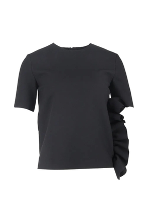 MSGM ruffled T-shirt - Black