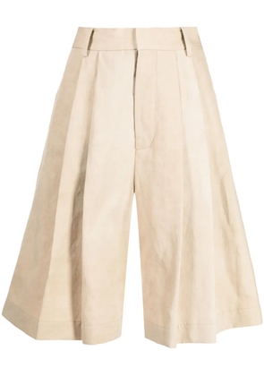 Uma Wang knee-length wide-leg shorts - Brown