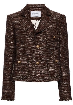 Dice Kayek tweeded blazer - Brown