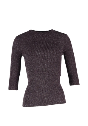 Maje ribbed-knit top - Purple