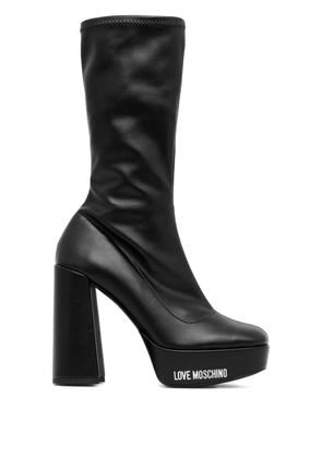 Love Moschino 120mm platform boots - Black