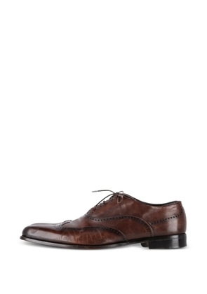 Ermenegildo Zegna Vintage wingtip leather oxford shoes - Brown