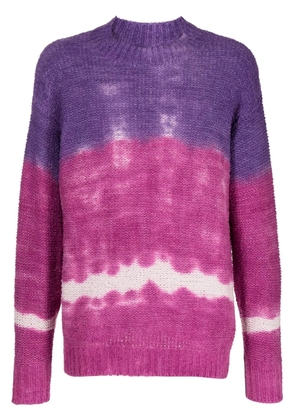 MARANT Henley tie-dye sweater - Purple