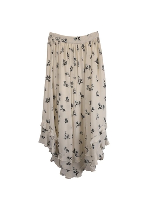 ZIMMERMANN floral-print midi skirt - Neutrals