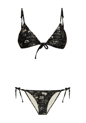 Emporio Armani triangle-cup bikini - Black