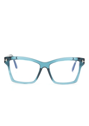 TOM FORD Eyewear FT5964B rectangle-frame glasses - Blue