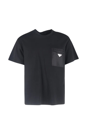 Prada Pre-Owned logo-plaque T-shirt - Black