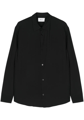 NN07 Freddy seersucker shirt - Black