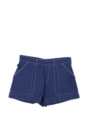 Chloé Vintage contrast-stitching four-pocket shorts - Blue