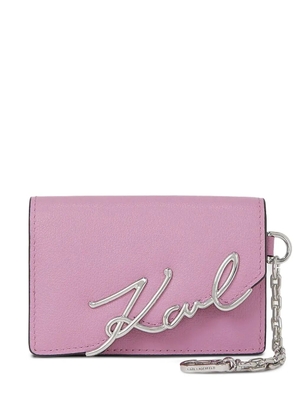 Karl Lagerfeld logo chain wallet - Pink