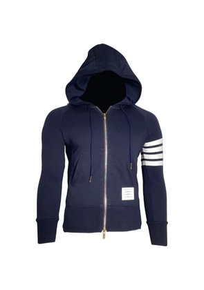 Thom Browne 4-bar zip hoodie - Blue