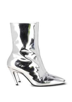 Balenciaga Pre-Owned stiletto pointed ankle boots - Silver