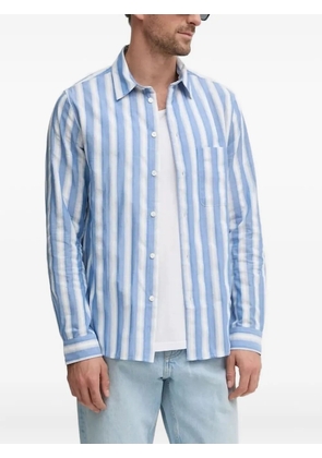 SAMSOE SAMSOE striped shirt - Blue