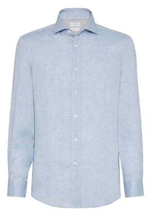 Brunello Cucinelli linen shirt - Blue