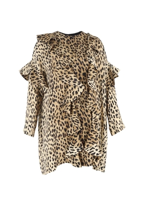 Valentino Garavani Pre-Owned leopard-pattern mini dress - Neutrals