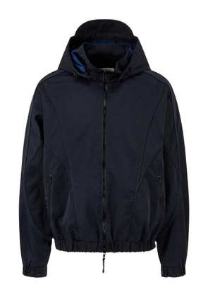 TOMBOY hooded zip-up jacket - Black
