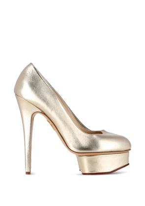 Charlotte Olympia Dolly platform pumps - Gold