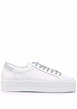 Chiara Ferragni star-patch lace-up sneakers - White
