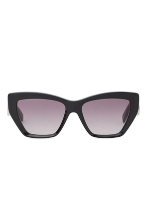Karl Lagerfeld cut-out signature sunglasses - Black