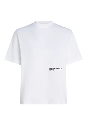 Karl Lagerfeld Jeans floral-print T-shirt - White