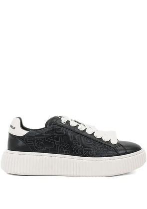 Karl Lagerfeld logo-detail platform sneakers - Black