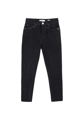 RE/DONE raw-hem slim-fit jeans - Black