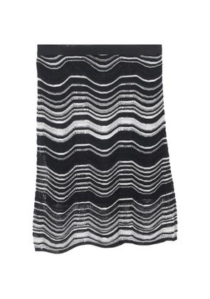 Missoni Pre-Owned wave-patterned mini skirt - Black