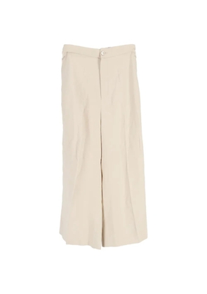 Gucci Pre-Owned stripe-detail cropped trousers - Neutrals